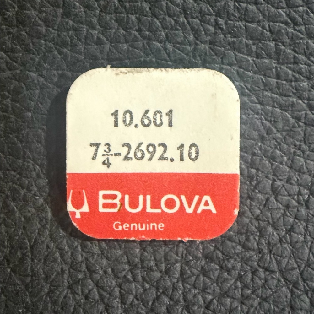 NOS Bulova Watch Part # 10.601/ 73/4 2692.10. Authentic Bulova Component